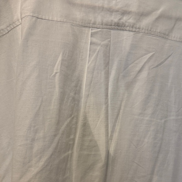 Myrah Penaloza White linen Button-Up Shirt dress - Picture 9 of 10